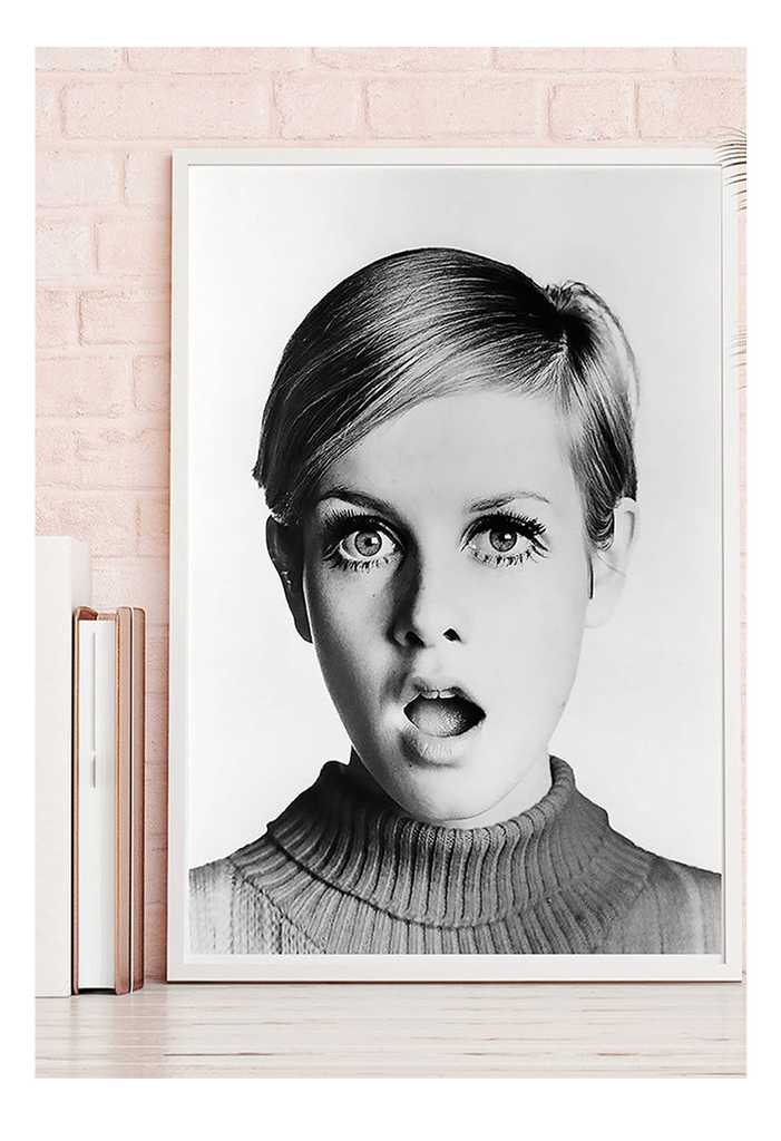 twiggy framed art print  