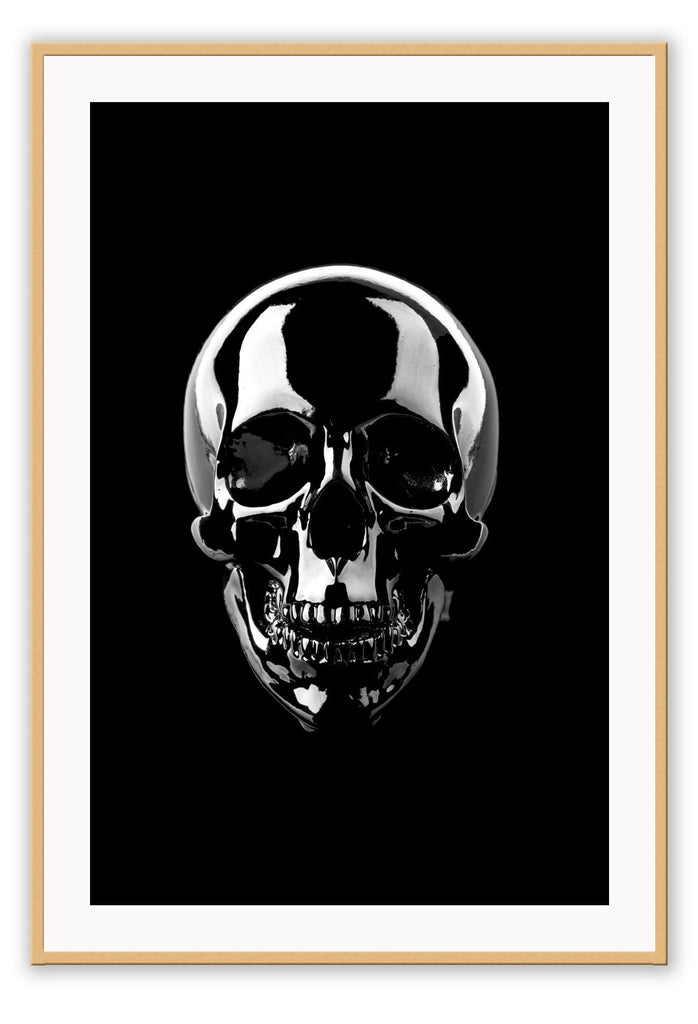 Black and white skull iconic fashion photograhpy render deadly death creepy 